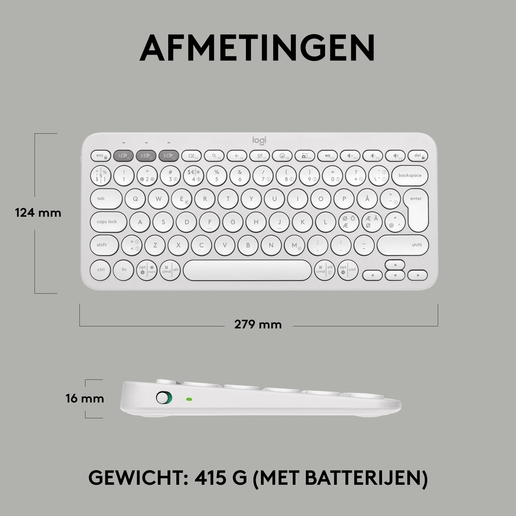 Logitech Pebble Keys 2 K380s - Afbeelding 9