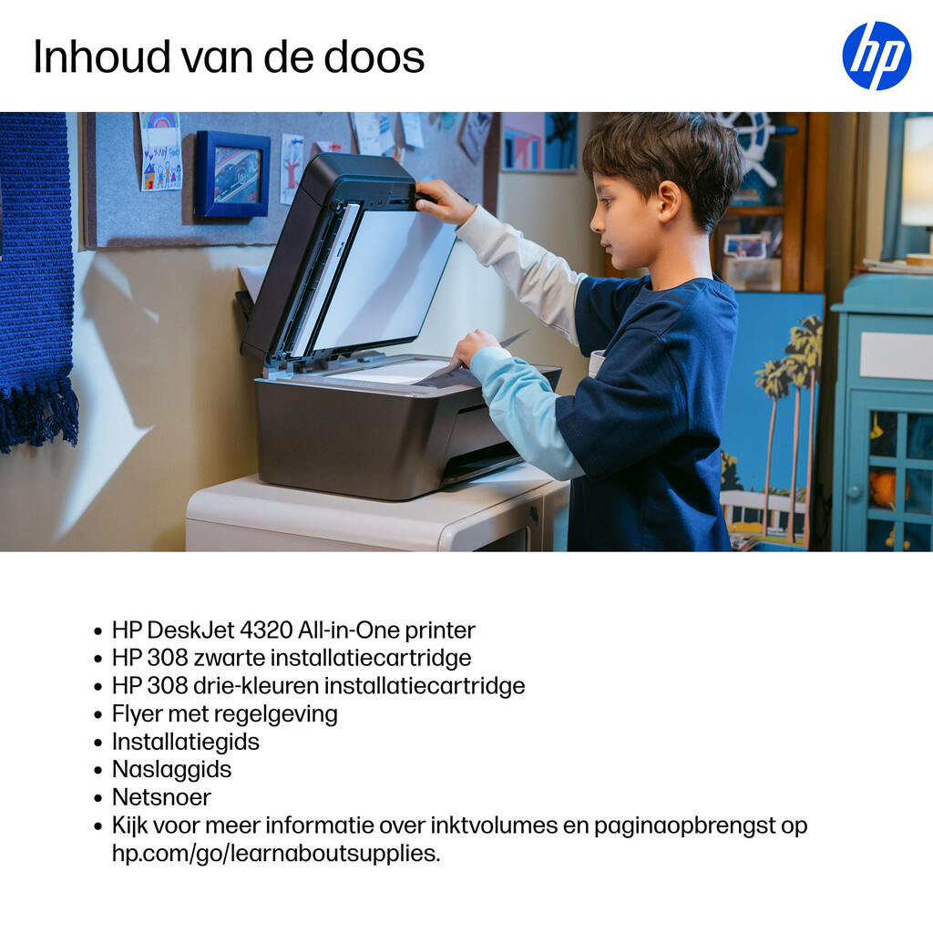HP DeskJet 4320 Draadloos All-in-One Kleur Printer, Instant Ink - Afbeelding 25