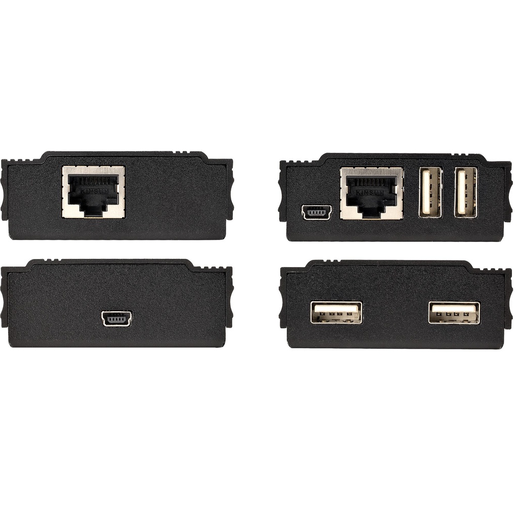 StarTech.com 4-Port USB 2.0 Extender Hub over Single CAT5e/CAT6 Ethernet Kabel (RJ45) - 100m - USB Extender Hub Adapter Kit - M - Afbeelding 2