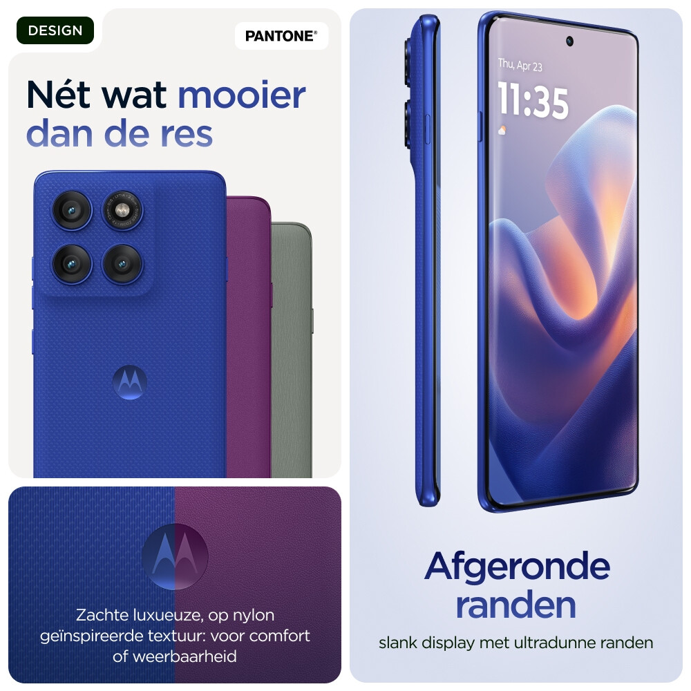 Motorola edge 60 pro 16,9 cm (6.67") Dual SIM Android 15 5G USB Type-C 12 GB 512 GB 6000 mAh Blauw - Afbeelding 9
