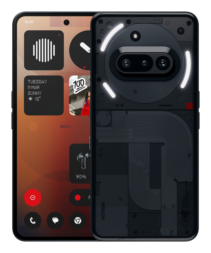 Nothing Phone (3a) 17,2 cm (6.77") Dual SIM Android 15 5G USB Type-C 12 GB 256 GB 5000 mAh Zwart