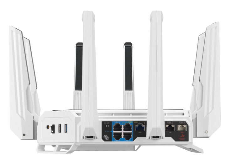 ASUS ROG Rapture GT-BE19000AI draadloze router 10 Gigabit Ethernet Tri-band (2,4 GHz / 5 GHz / 6 GHz) Wit - Afbeelding 6