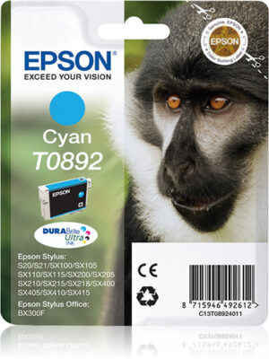 Epson Monkey T0892 Aap DURABrite Ultra afzonderlijke cyaan inkt
