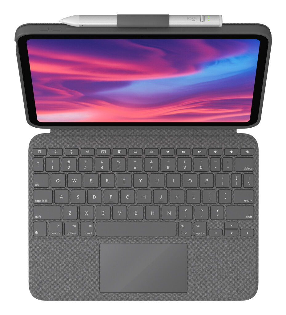 Logitech Combo Touch QWERTZ Duits Smart Connector Grijs - Afbeelding 5