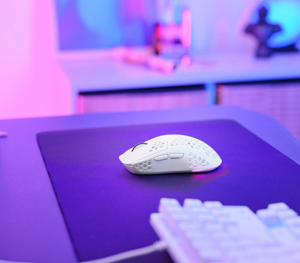Trust GXT 929W Helox Gaming Muis - Draadloze gamingmuis – 6 programmeerbare knoppen – 4800 DPI – Wit - Afbeelding 6