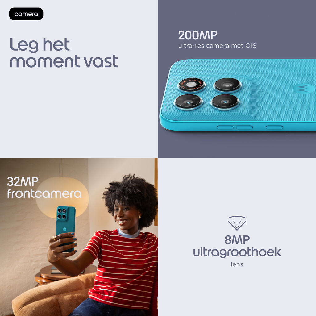 Motorola moto g87 17,2 cm (6.78") Hybride Dual SIM Android 16.0 5G USB Type-C 8 GB 256 GB 5200 mAh Blauw - Afbeelding 6