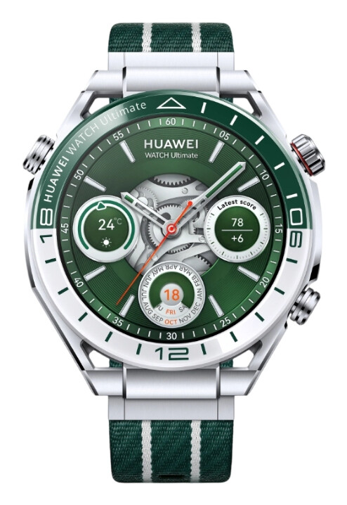 Huawei WATCH Ultimate 2 3,81 cm (1.5") AMOLED 47.8 mm Digitaal 466 x 466 Pixels Touchscreen 4G Chroom, Groen Wifi GPS