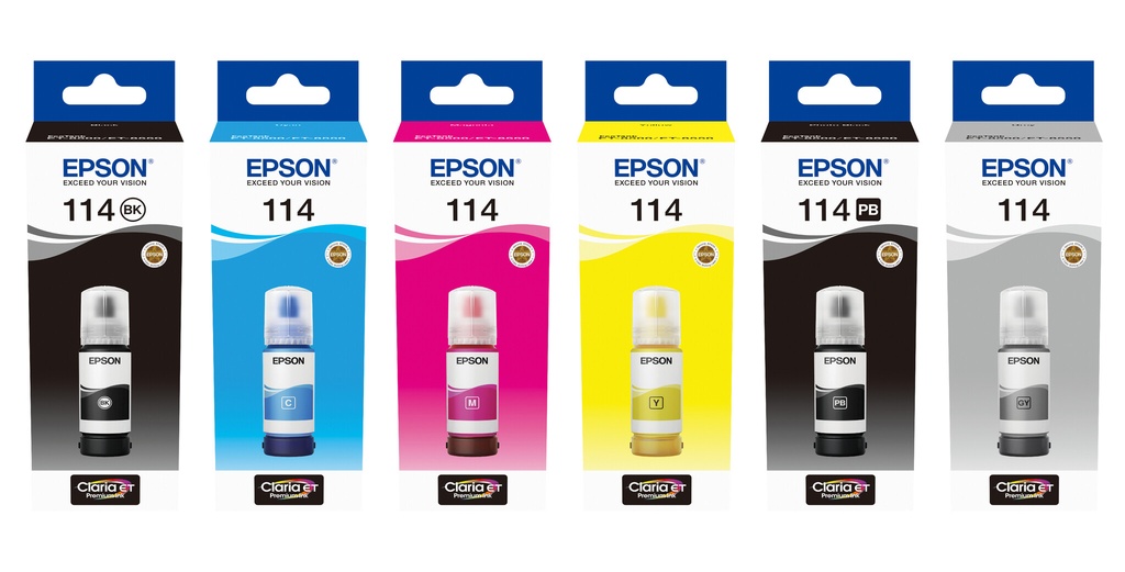 Epson 114 EcoTank Grey ink bottle - Afbeelding 2