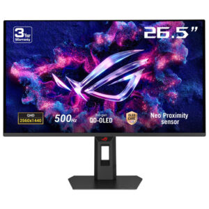 ASUS ROG Strix OLED XG27AQDPG computer monitor 67,3 cm (26.5") 2560 x 1440 Pixels Wide Quad HD QD-OLED Zwart