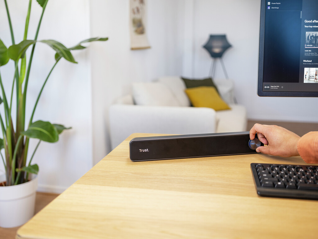Trust Arys Soundbar - USB soundbar – 2.0 kanaal – Volumeknop voorzijde – Zwart - Afbeelding 7