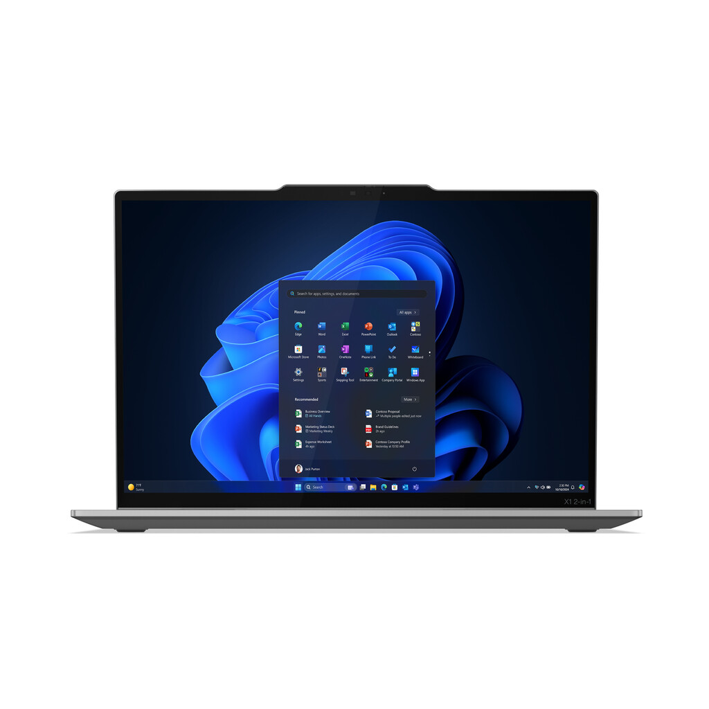 Lenovo ThinkPad X1 2-in-1 Gen 10 Aura Edition Copilot+ PC Intel Core Ultra 7 258V Hybride (2-in-1) 35,6 cm (14") Touchscreen 2.8 - Afbeelding 3