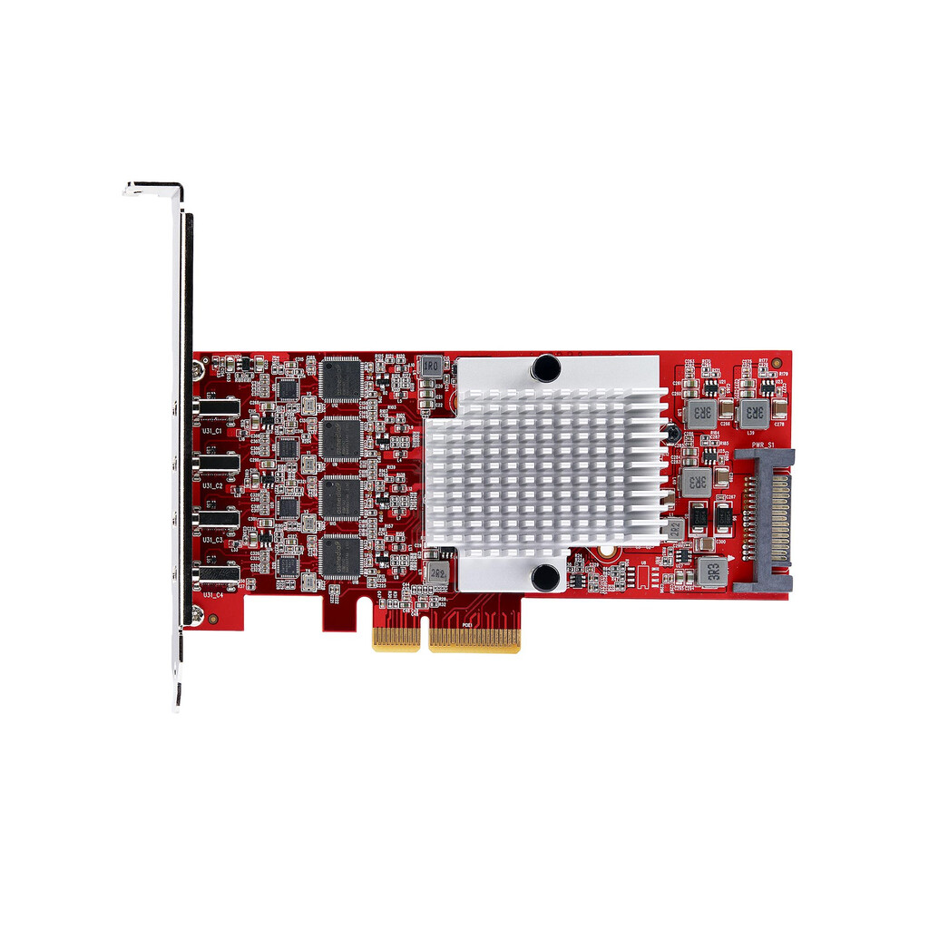 StarTech.com 4-Port USB-C PCIe Kaart, USB 3.2 10Gbps, USB Type-C PCI Express Uitbreidingskaart, 4x Onafhankelijke USB Controller - Afbeelding 5