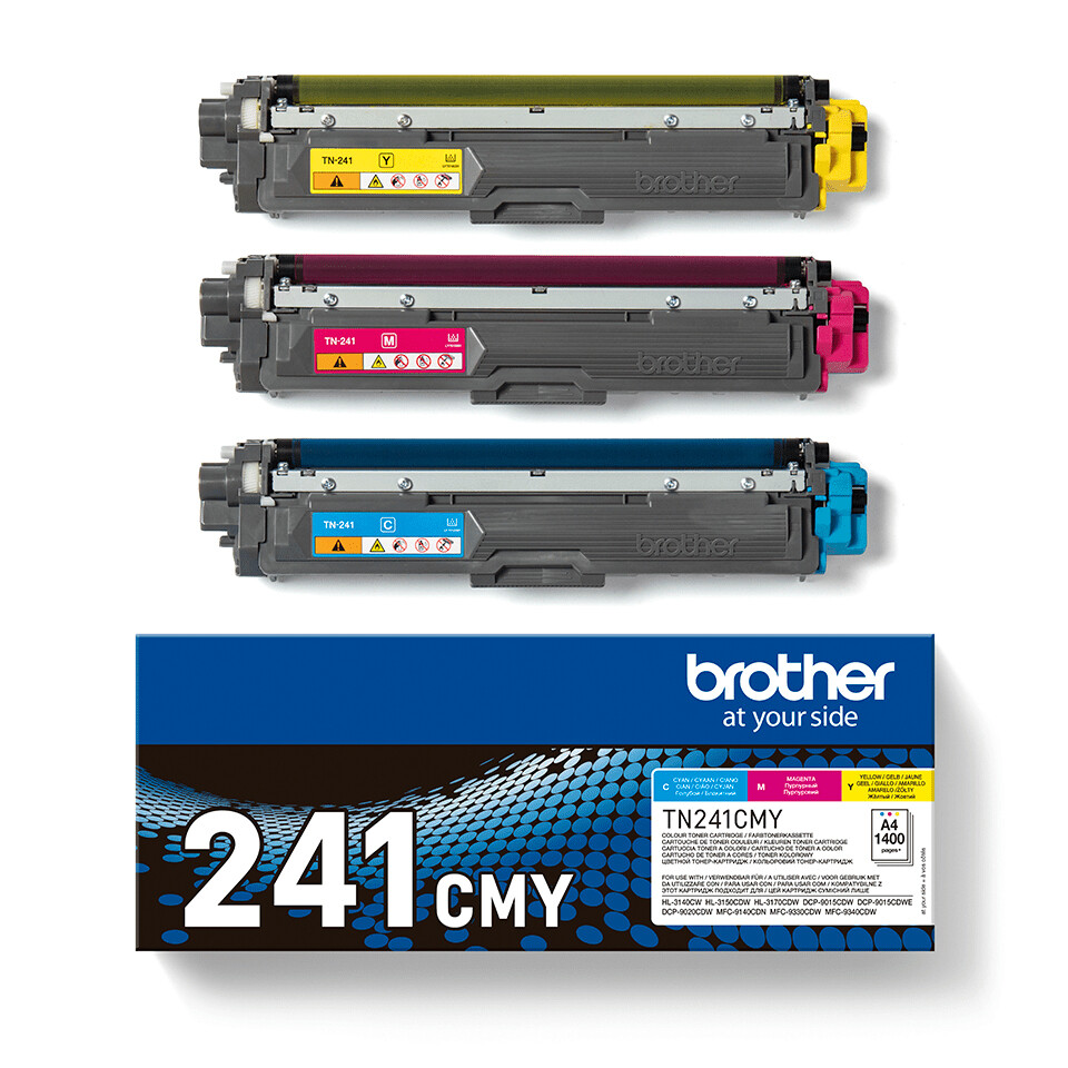 Brother TN-241CMY tonercartridge 3 stuk(s) Origineel Cyaan, Magenta, Geel - Afbeelding 2