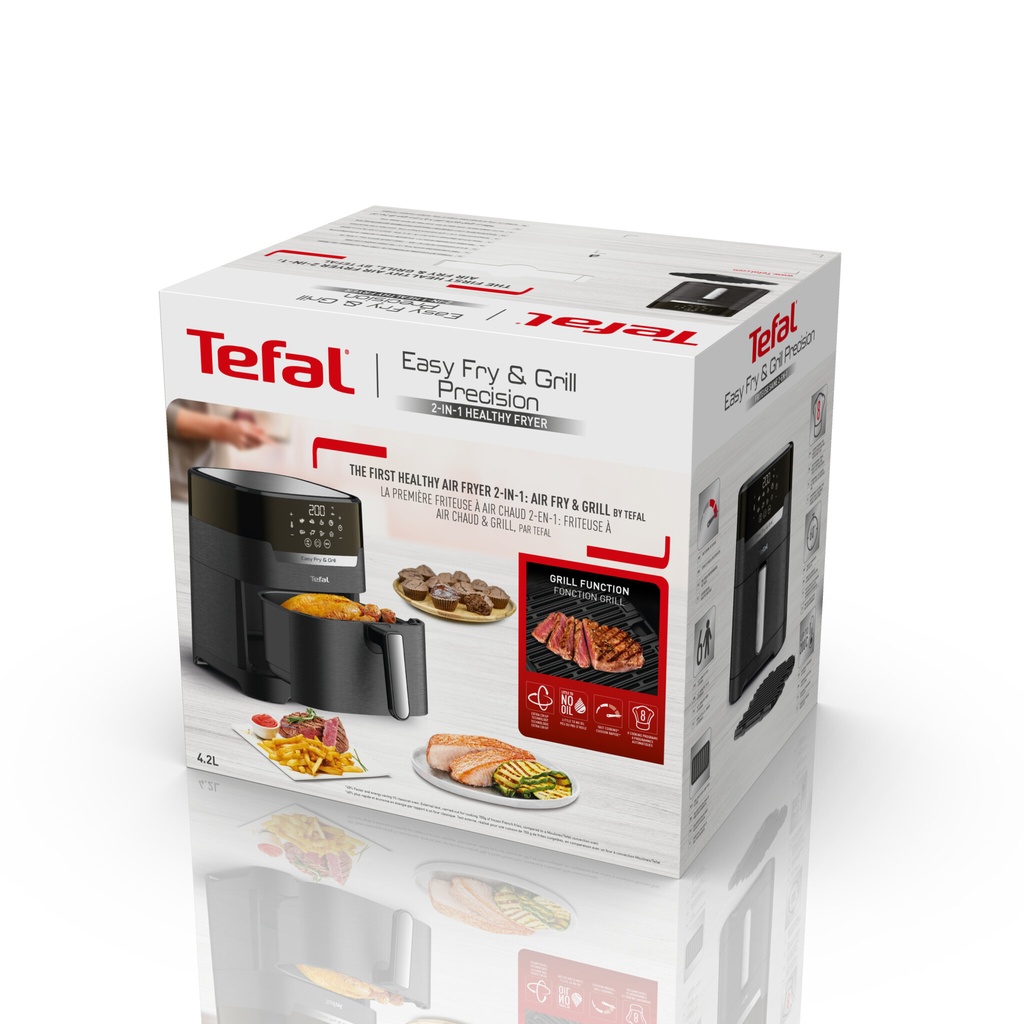 Tefal Easy Fry & Grill Precision XL EY5058 Air fryer 2in1 - 8 programma's - 4,6 L - Afbeelding 15