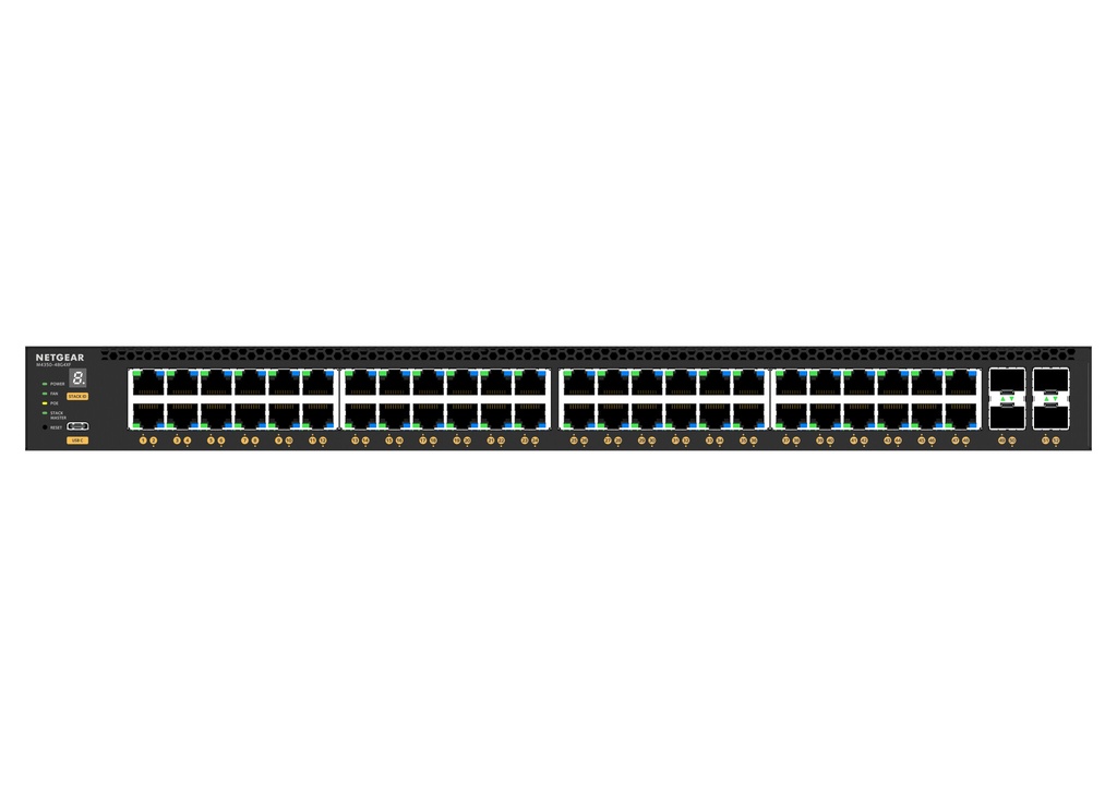 NETGEAR GSM4352 Managed L3 Gigabit Ethernet (10/100/1000) Power over Ethernet (PoE) 1U Zwart - Afbeelding 4
