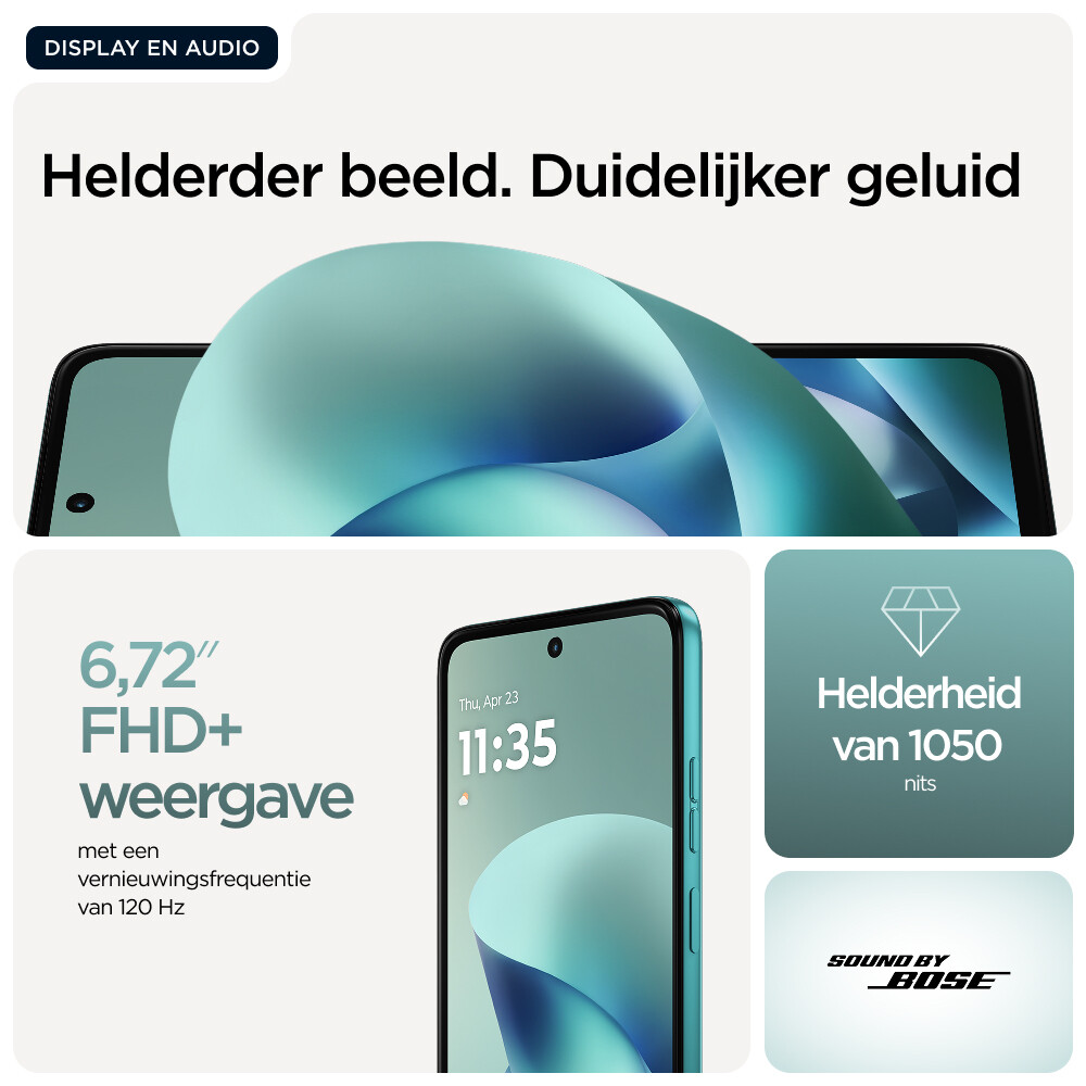 Motorola moto g57 power 17,1 cm (6.72") Dual SIM Android 16.0 5G USB Type-C 12 GB 256 GB 7000 mAh Turkoois - Afbeelding 10