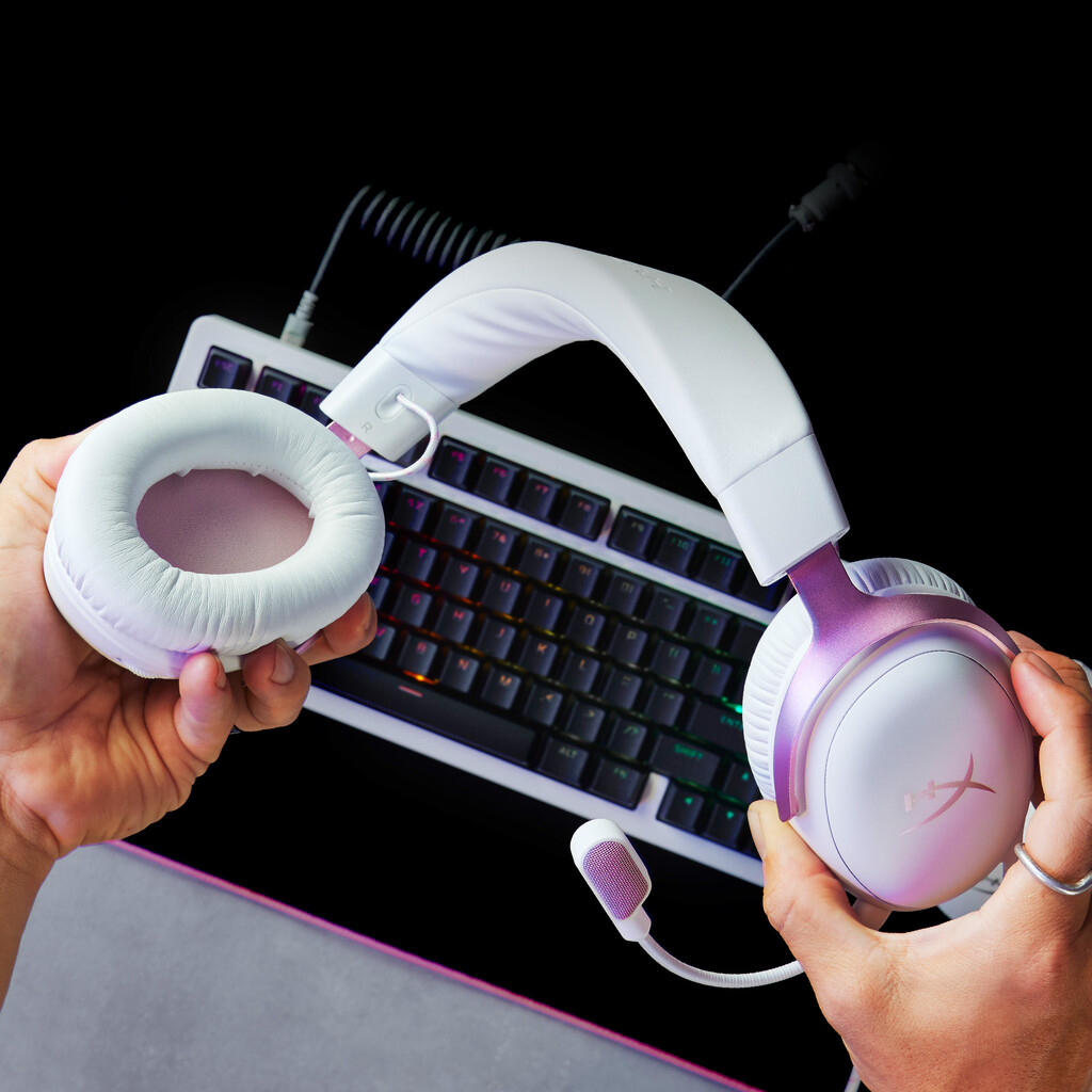 HyperX Cloud III - Gaming Headset (wit/roze) - Afbeelding 5