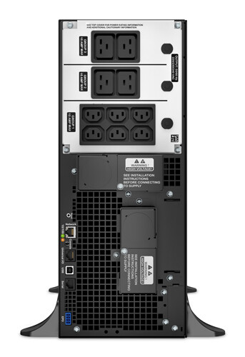 APC Smart-UPS On-Line SRT6KXLI - 6kW/VA, 6x C13, 4x C19, hardwire 1 fase uitgang, Embedded NMC, Tower - Afbeelding 2
