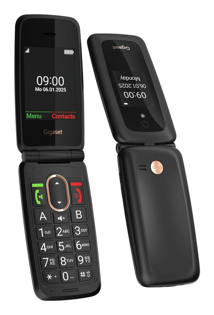 Gigaset GL795 7,11 cm (2.8") 142 g Zwart Seniorentelefoon - Afbeelding 2