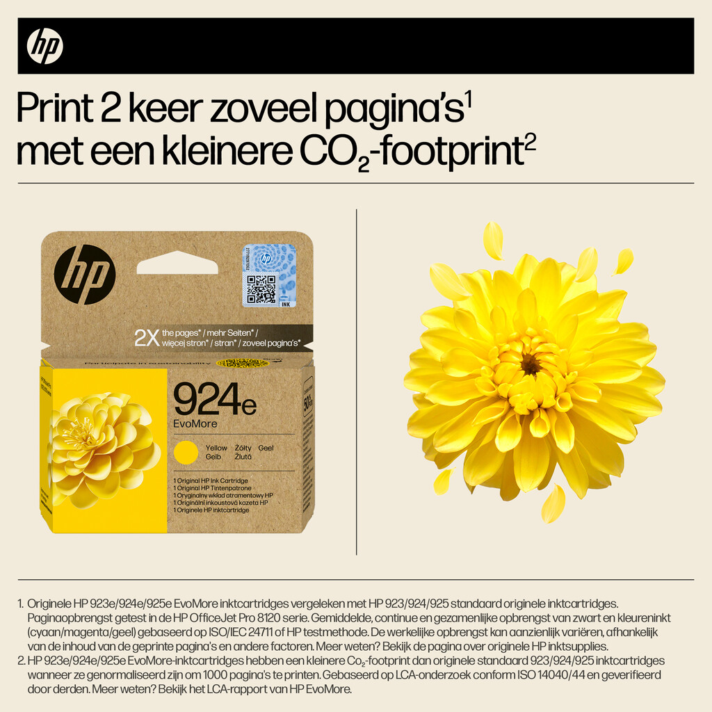 HP 924e EvoMore originele gele inktcartridge - Afbeelding 3