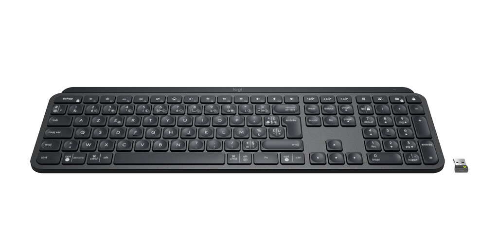 Logitech Master MX Keys for Business toetsenbord Kantoor Bluetooth AZERTY Frans Grafiet - Afbeelding 3