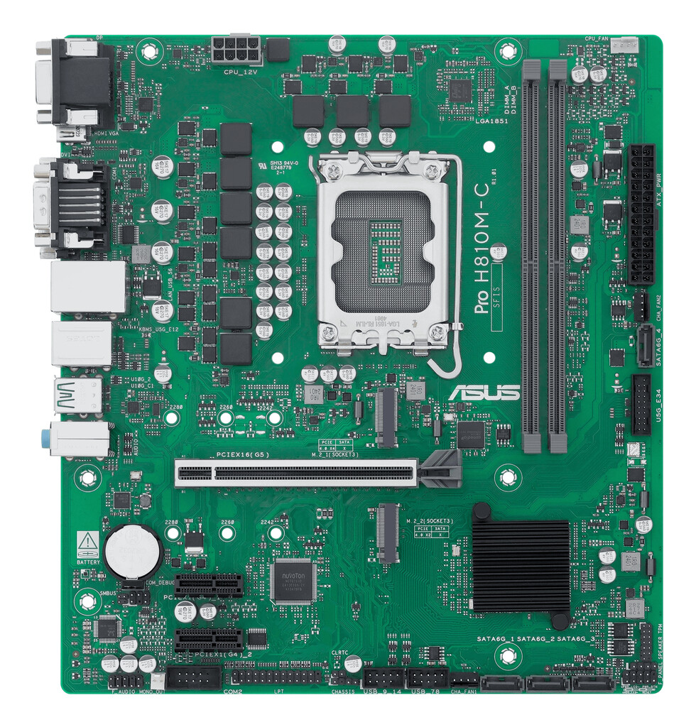 ASUS PRO H810M-C-CSM Intel H810 LGA 1851 (Socket V1) micro ATX - Afbeelding 2
