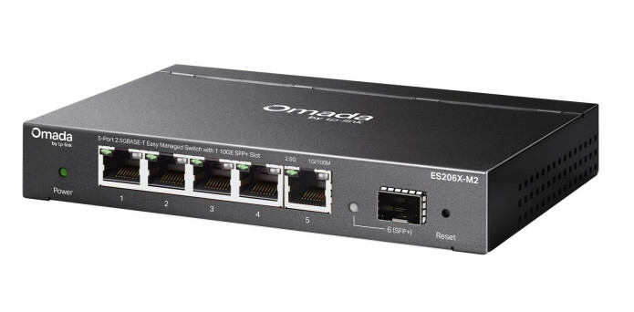 TP-Link Omada ES206X-M2 netwerk-switch Managed L2 2.5G Ethernet (100/1000/2500) Bureaublad-/wandmontage Zwart