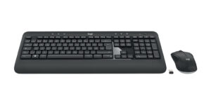 Logitech 920-008675 toetsenbord Inclusief muis Universeel RF Draadloos QWERTZ Duits Zwart