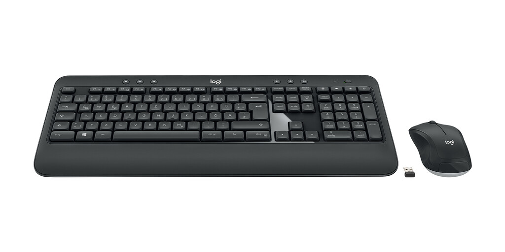 Logitech 920-008675 toetsenbord Inclusief muis Universeel RF Draadloos QWERTZ Duits Zwart