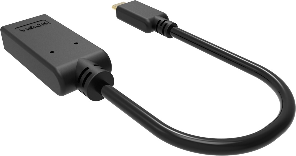 Vision TC-USBCHDMI/BL video kabel adapter USB Type-C HDMI Type A (Standaard) Zwart - Afbeelding 4