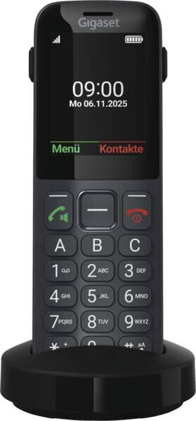 Gigaset Comfort 600 SIM 6,1 cm (2.4") 118 g Zwart, Grijs - Afbeelding 3