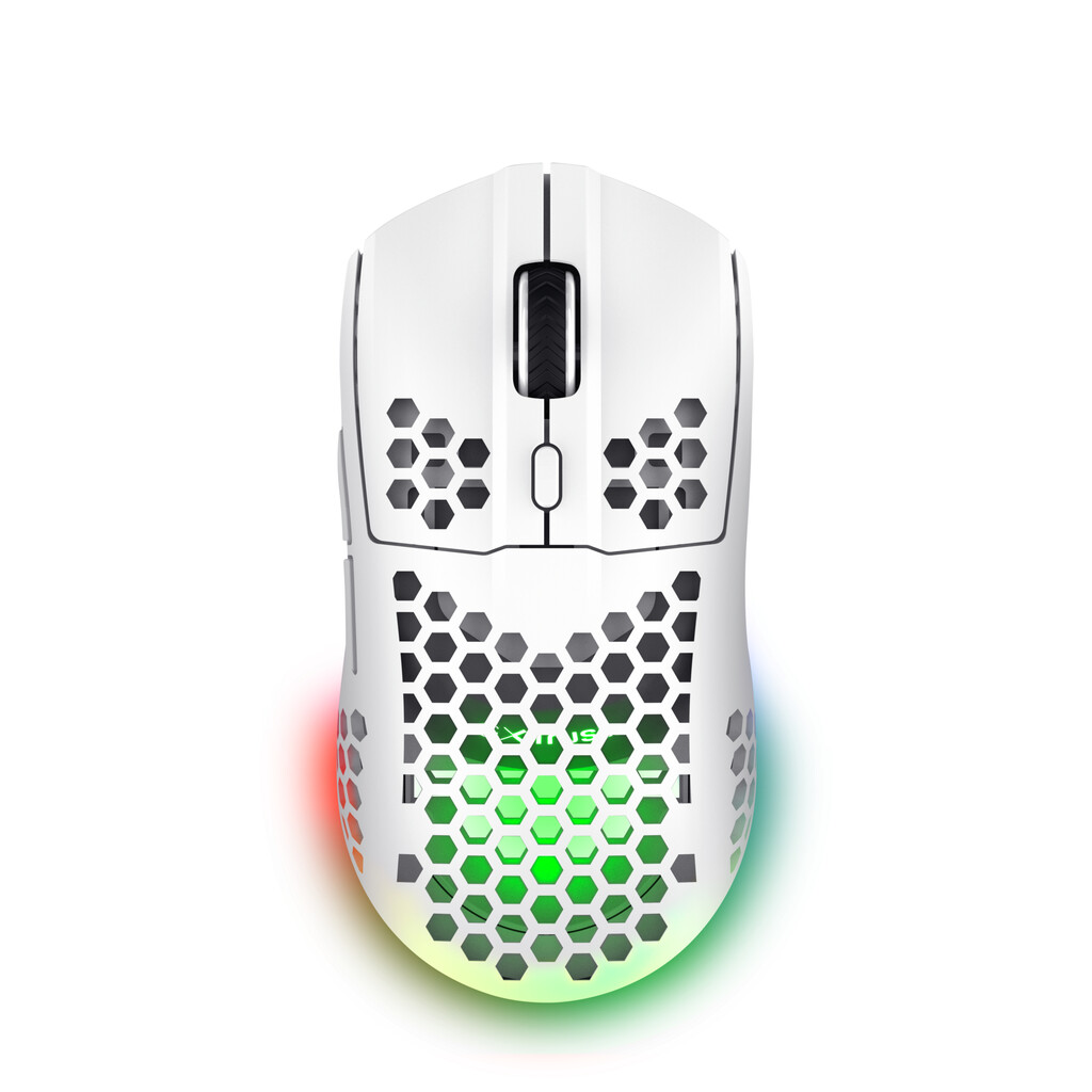 Trust GXT 929W Helox Gaming Muis - Draadloze gamingmuis – 6 programmeerbare knoppen – 4800 DPI – Wit - Afbeelding 4