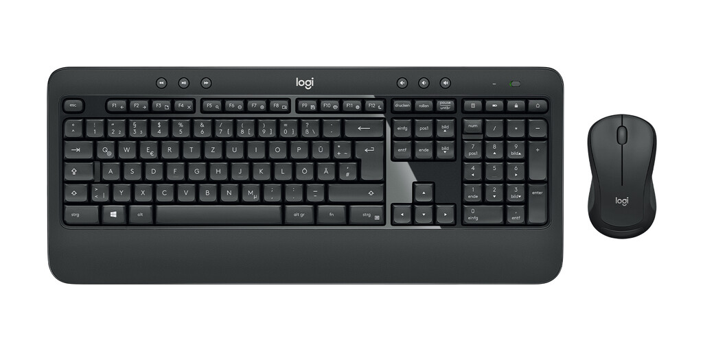 Logitech 920-008675 toetsenbord Inclusief muis Universeel RF Draadloos QWERTZ Duits Zwart - Afbeelding 2