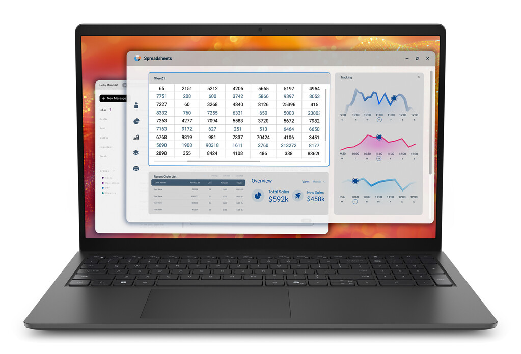 DELL Pro 15 Essential PV15265 AMD Ryzen™ 5 130 Laptop 39,6 cm (15.6") Full HD 16 GB DDR5-SDRAM 512 GB SSD Wi-Fi 6 (802.11ax) Win - Afbeelding 3