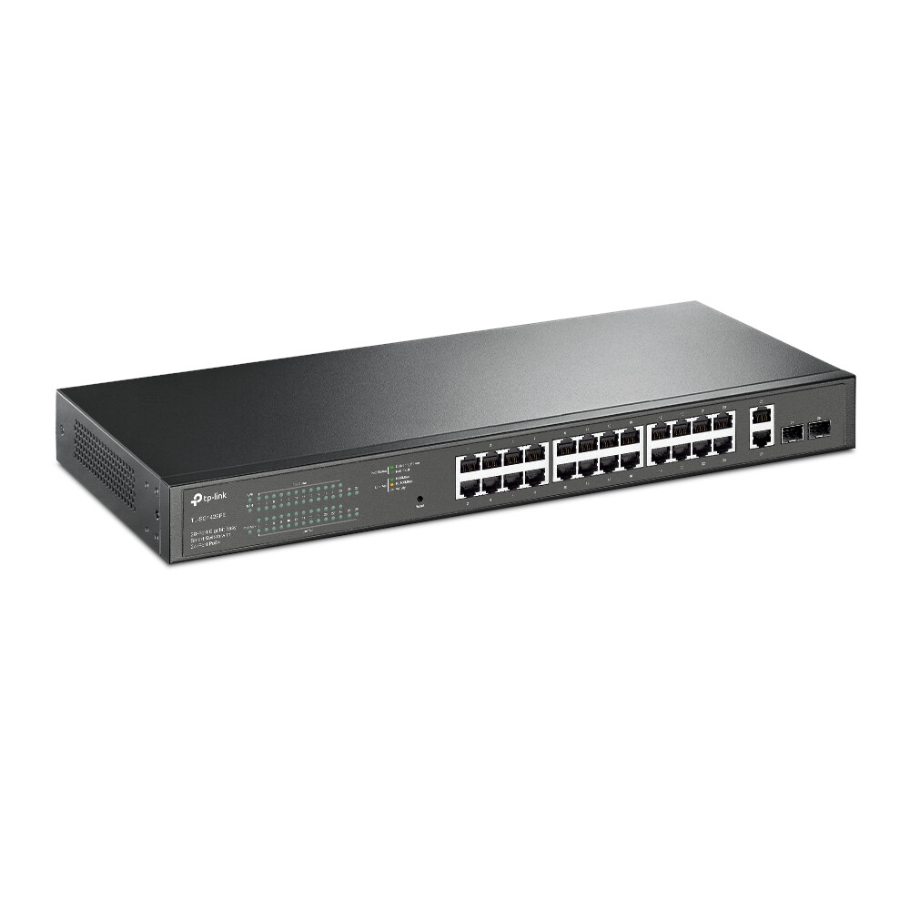 TP-Link TL-SG1428PE netwerk-switch Managed L2 Gigabit Ethernet (10/100/1000) Power over Ethernet (PoE) 1U Zwart - Afbeelding 2