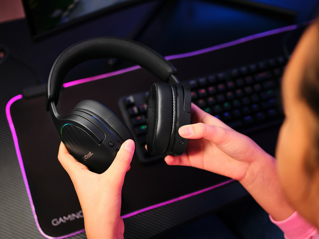 Trust GXT 491 Fayzo Gaming Headset - Draadloze gamingheadset – Bluetooth en USB verbinding – Afneembare microfoon – Zwart - Afbeelding 13