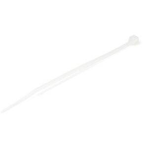 StarTech.com 10 cm Witte Kabelbinders - 2 mm Breed, 22 mm Bundeldiameter, 8 kg Treksterkte - Zelfsluitende Snelbinders uit Nylon