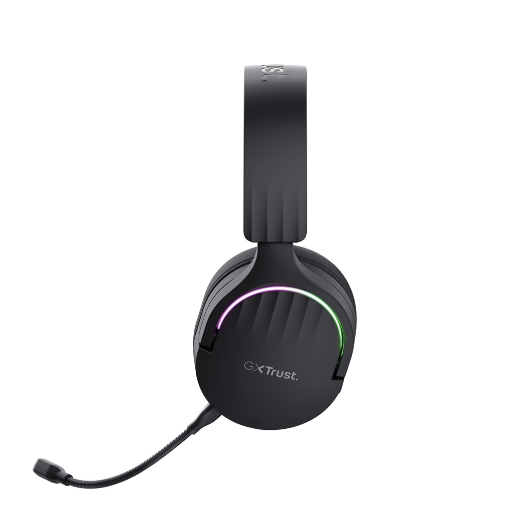 Trust GXT 491 Fayzo Gaming Headset - Draadloze gamingheadset – Bluetooth en USB verbinding – Afneembare microfoon – Zwart - Afbeelding 7