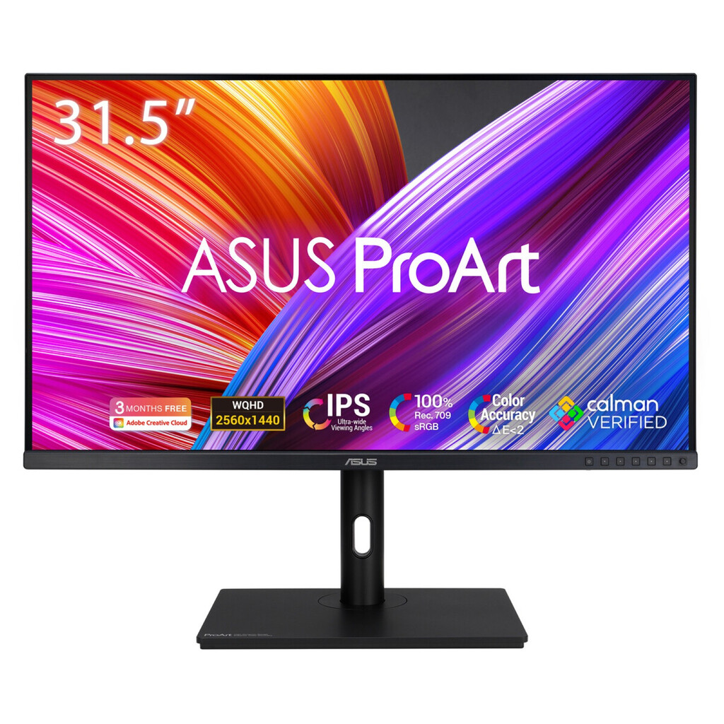 ASUS ProArt PA328QV computer monitor 80 cm (31.5") 2560 x 1440 Pixels Quad HD LED Zwart