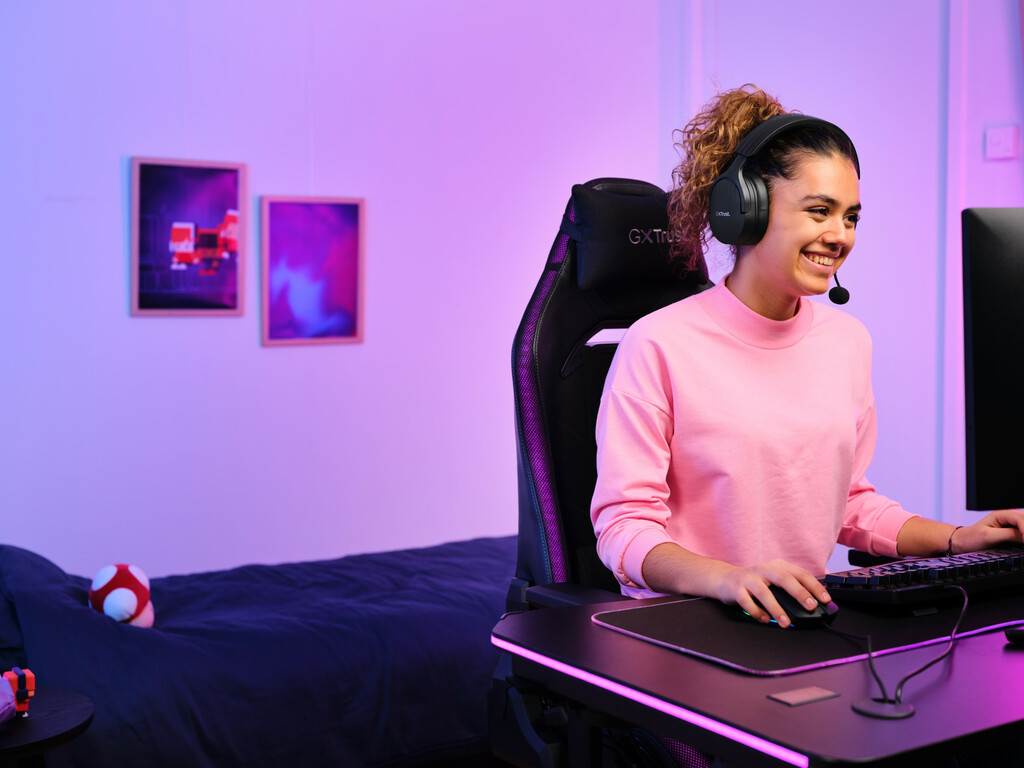 Trust GXT 491 Fayzo Gaming Headset - Draadloze gamingheadset – Bluetooth en USB verbinding – Afneembare microfoon – Zwart - Afbeelding 12
