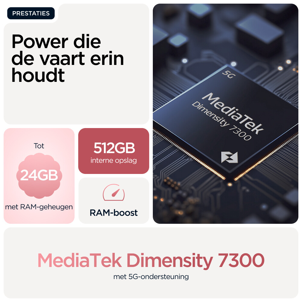 Motorola moto g86 power 5G 16,9 cm (6.67") Dual SIM Android 15 USB Type-C 8 GB 512 GB 6720 mAh Roze - Afbeelding 27