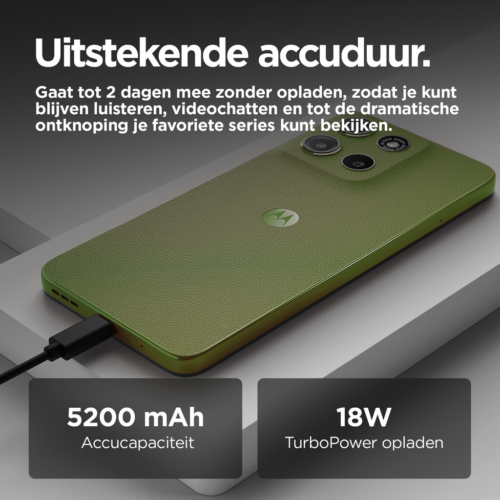 Motorola moto g15 17,1 cm (6.72") Dual SIM Android 15 4G USB Type-C 8 GB 128 GB 5200 mAh Groen - Afbeelding 8
