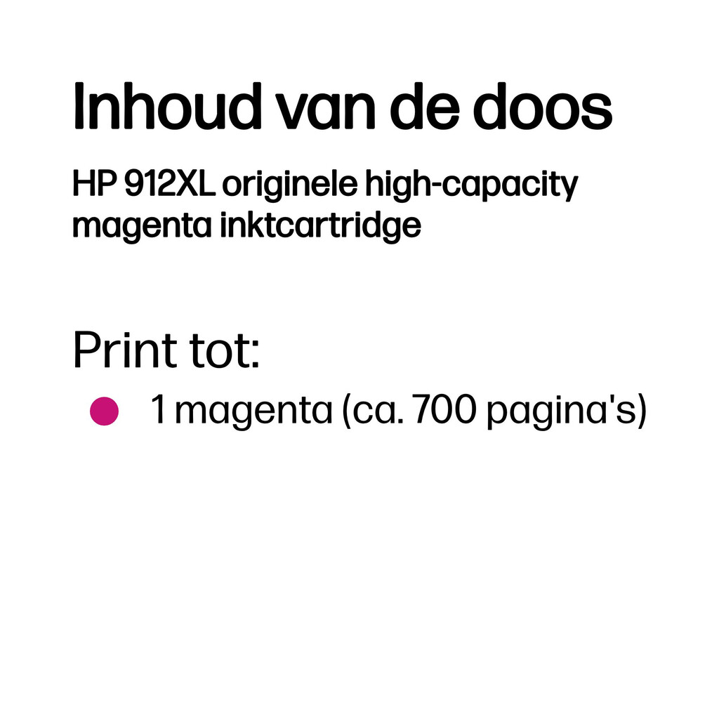 HP 912XL originele high-capacity magenta inktcartridge - Afbeelding 3