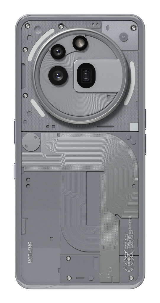 Nothing Phone (3a) Pro 17,2 cm (6.77") Dual SIM Android 15 5G USB Type-C 12 GB 256 GB 5000 mAh Grijs - Afbeelding 2