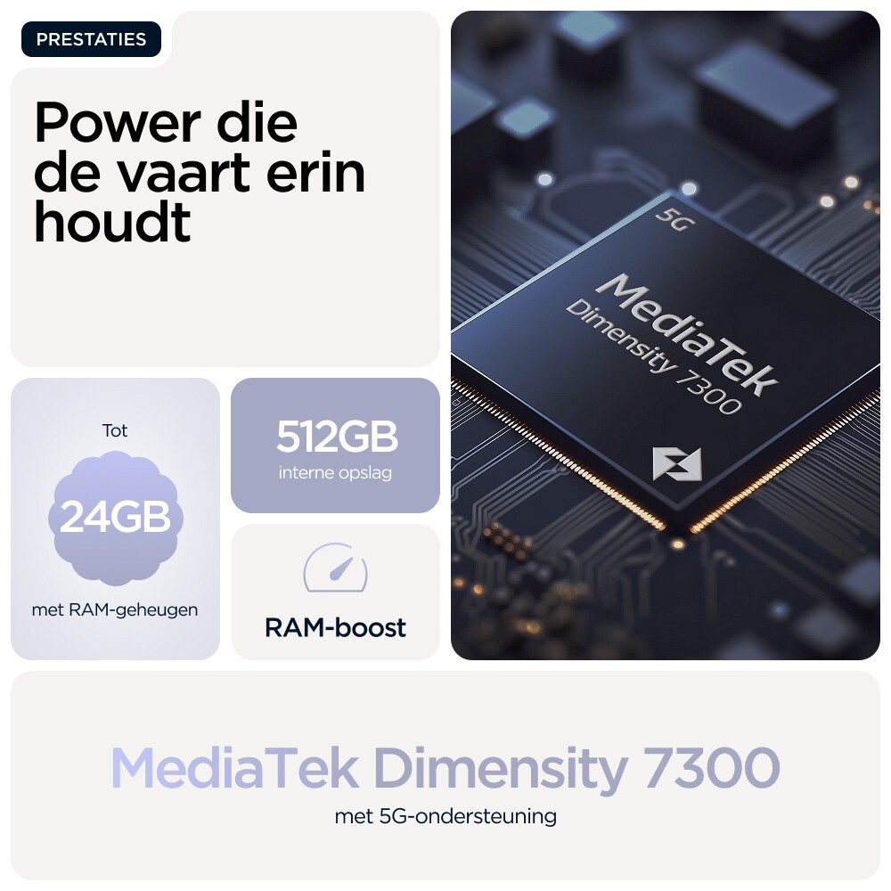 Motorola moto g86 power 5G 16,9 cm (6.67") Dual SIM Android 15 USB Type-C 12 GB 256 GB 6720 mAh Lila - Afbeelding 16