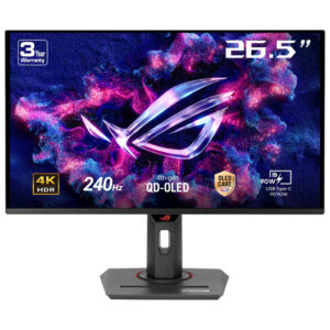 ASUS ROG Strix OLED XG27UCDMG computer monitor 67,3 cm (26.5") 3840 x 2160 Pixels 4K Ultra HD QD-OLED Zwart