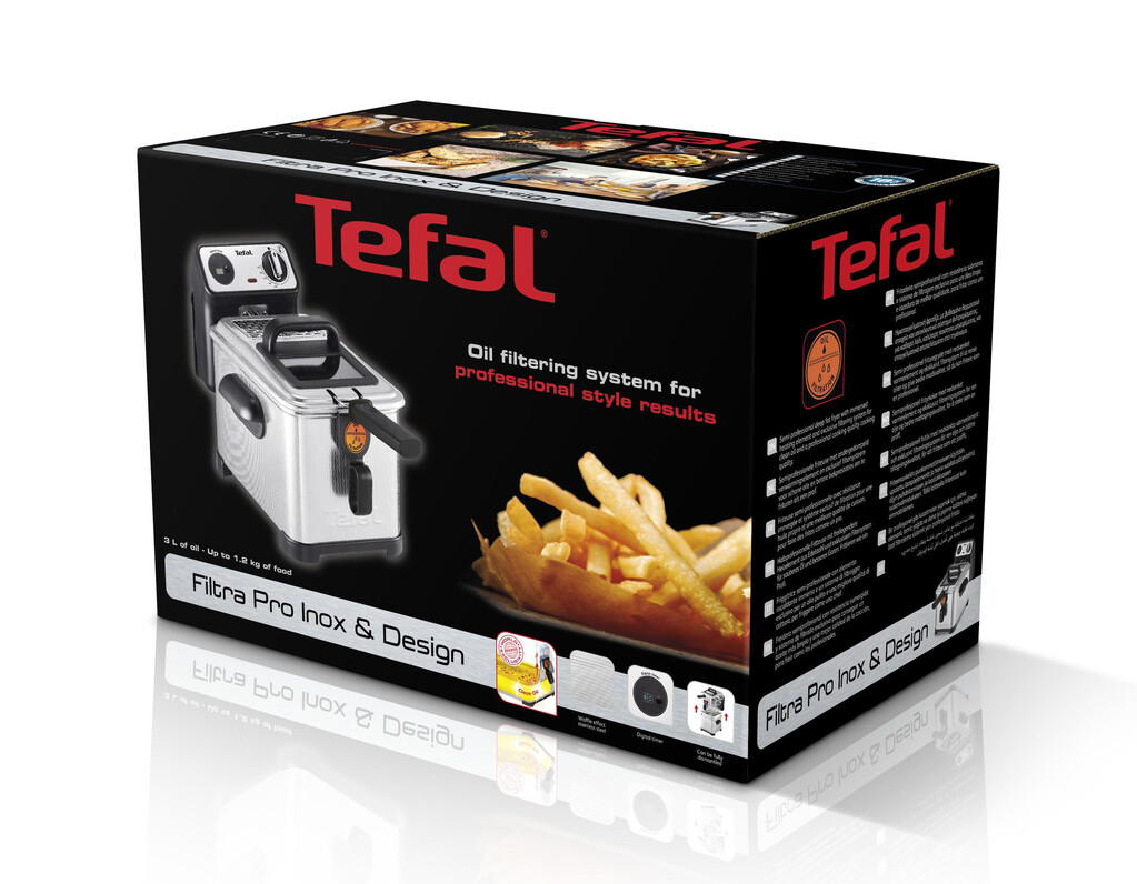 Tefal Filtra Pro Inox & Design 3 L FR5111 friteuse - Afbeelding 3