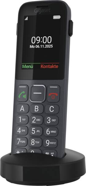 Gigaset Comfort 600 SIM 6,1 cm (2.4") 118 g Zwart, Grijs - Afbeelding 2