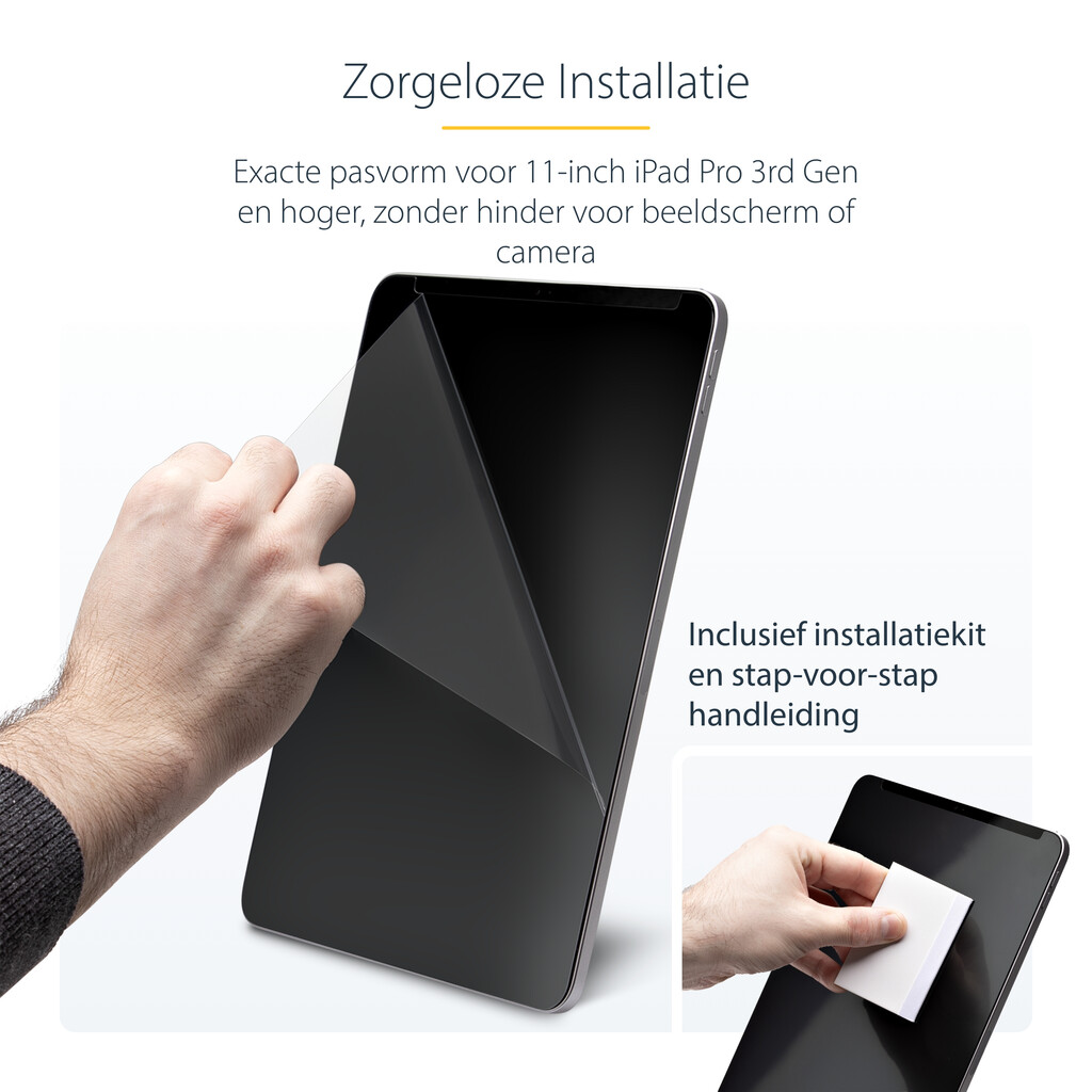 StarTech.com 4-Way 11-inch iPad Pro Privacy Filter, Portrait/Landscape Orientatie, Touch-Enabled, Anti-Glans Security Filter, + - Afbeelding 14