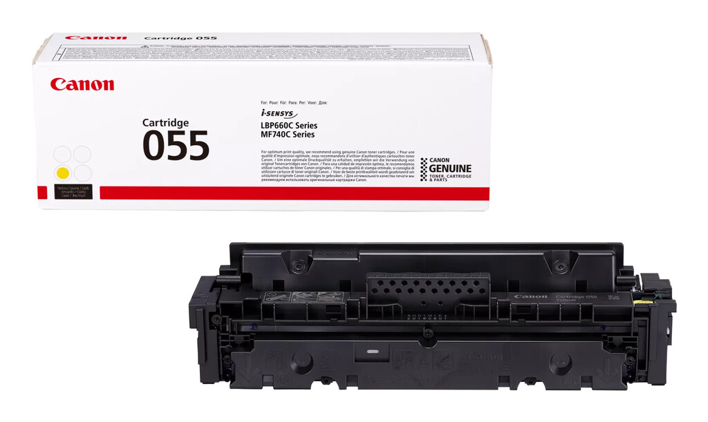 Canon 055 tonercartridge 1 stuk(s) Origineel Geel